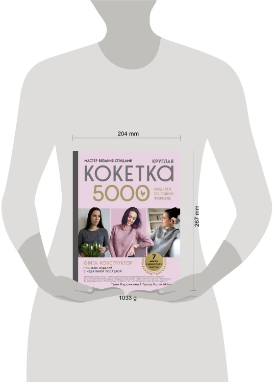 Мастер вязания спицами. Круглая КОКЕТКА. 5000 моделей по одной формуле. Книга конструктор плечевых изделий с идеальной посадкой