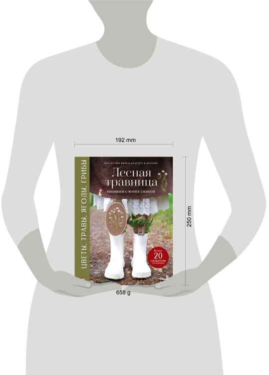 Лесная травница. Вышиваем ЦВЕТЫ, ТРАВЫ, ЯГОДЫ, ГРИБЫ с Юлией Елкиной
