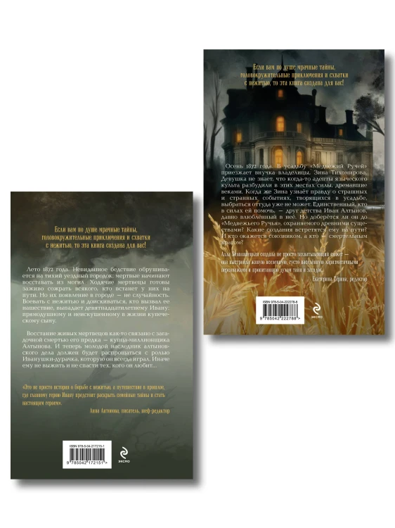 Комплект из 2-х книг: Купеческий сын и живые мертвецы + Усадьба "Медвежий Ручей"