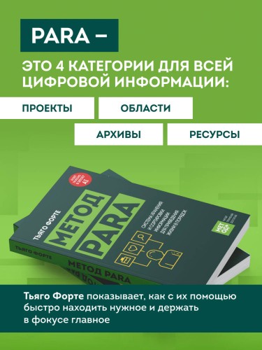 Метод PARA. Система хранения и сортировки информации для приведения жизни в порядок