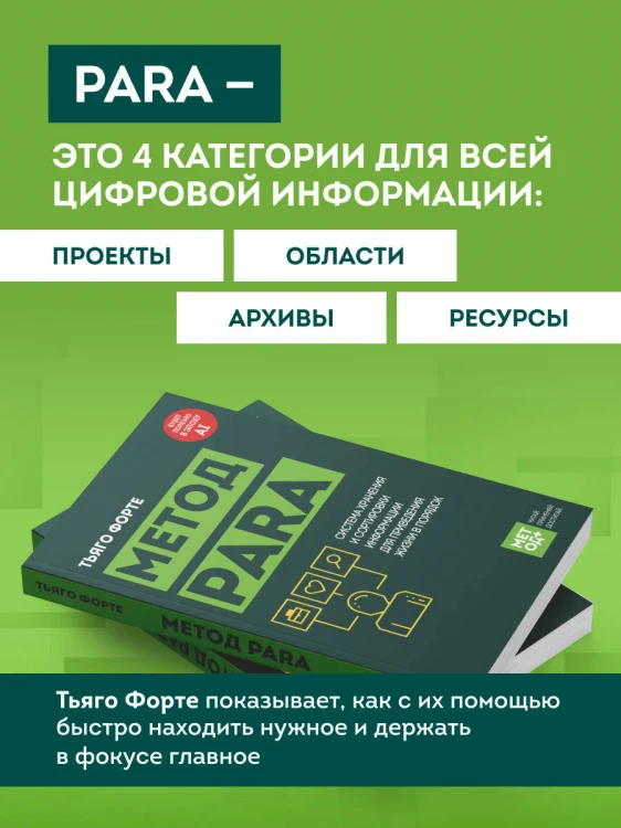 Метод PARA. Система хранения и сортировки информации для приведения жизни в порядок