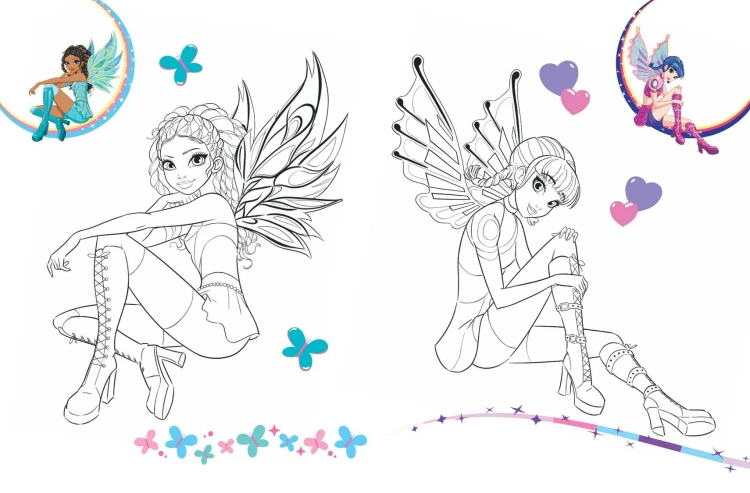 Winx Club. Магия внутри. Раскраска по образцу