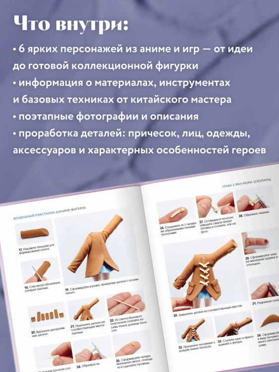 Воздушный пластилин. 6 аниме-фигурок