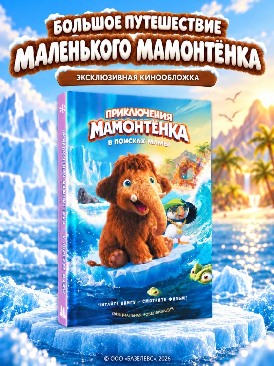 Приключения мамонтёнка. В поисках мамы. Официальная новеллизация