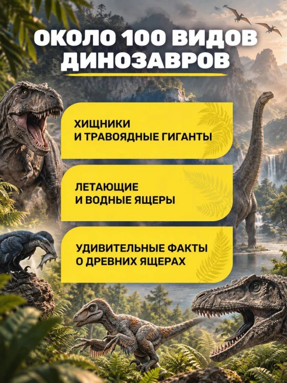 Большая книга о динозаврах. 1001 иллюстрация