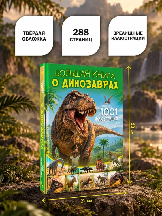Большая книга о динозаврах. 1001 иллюстрация