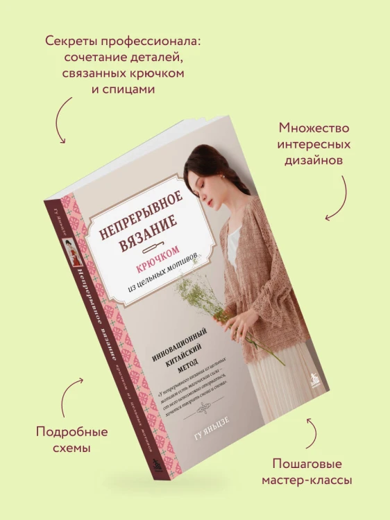 Непрерывное вязание крючком из цельных мотивов. Инновационный китайский метод