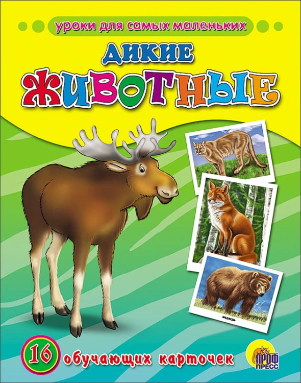 Обучающие Карточки. Дикие Животные