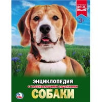 СОБАКИ (ЭНЦИКЛОПЕДИЯ А4). ТВЕРДЫЙ ПЕРЕПЛЕТ. БУМАГА МЕЛ, 48 СТР.,  197Х255 ММ. в кор.15шт