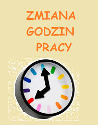 Zmiana godzin pracy